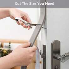 Tira sellante autoadhesiva para puerta y ventana de 2m/4m, cinta de espuma aislante de ruido PU a prueba de sonido y polvo para la puerta y la ventana