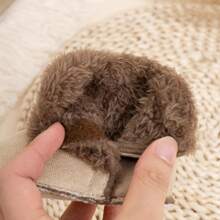 Simple Solid Color Infant Warm Boots, Casual Outdoor Comfortable Autumn/Winter