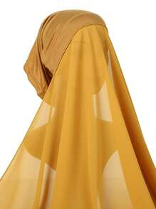 1 Stück Damen einfarbiger Chiffon Rohrschal Hijab, modische vielseitige, bequeme und atmungsaktive Hijab Accessoires, geeignet für den täglichen Gebrauch