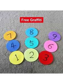 30pcs Carpet Dot Markers - 4 Inch Round Carpet Spot Markers In 6 Colors For Classroom Carpet Floors, Decoration Use For Elementary Teachers, Students, Kindergarten, Yoga Studio (Random Color),Classroom,Toys,Kids Toys,Classroom,Educational Toys,Kids Toys - Multicolor - View 4