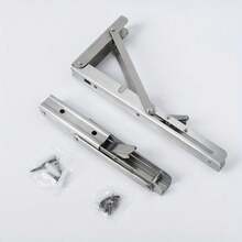 LOMILD 2 Rastrelliere in acciaio pieghevoli robuste - Fornite con 8 viti per l installazione, adatte per soggiorno/cucina/camera da letto/balcone, scaffale multifunzione salvaspazio, facile installazione senza trapano, adattabile alle esigenze domestiche, strumento ideale per migliorare l'efficienza della vita!