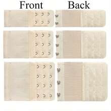 Juego de 3 hebillas elásticas para sujetador, hebillas de extensión para ropa interior - Hebillas ajustables de 2/3/4 ganchos para la espalda - Para mujer - Adecuado para sujetadores sin tirantes y ropa interior - Regalo perfecto para mujeres