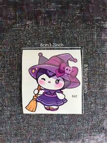 Sanrio Sanrio Witch & Kuromi Cute Halloween Sticker Set For Notebook, Car Window, Glass Decoration, School Supplies, Back To School
