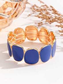 The Color Oil Painting Process Is Fashionable And High-End. It Is A Versatile Alloy Bracelet For Women. The Geometric Creative Bracelet Is Suitable For Both Men And Women For Daily Wear