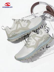 HOBIBEAR 1 双拼色系带休闲运动鞋，时尚健身户外四季透气宽鞋