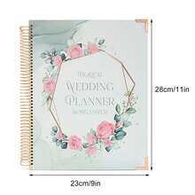 Hochzeitsplanerbuch, 290 x 230 mm, 88 mehrfarbige Seiten, für die Organisation der Braut, mit Gästeliste, Sitzliste und Budgettipps. Notizbuch, Tagebuch, Papier, Notizblock, Taschennotizbuch, Journal, Tagebücher, leeres Notizbuch, personalisierte Abreißblätter, Größe für Notizen, Aufzeichnungen, Arbeit, Studium, Geschenk, Geschäft, Schulanfang, ideal für sie, Arbeiter, Studenten, Schulbedarf - A4 - Übersicht 3