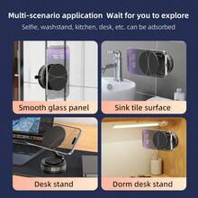 磁性车载手机支架，真空吸盘手机支架，兼容性广，360度旋转吸盘，无胶可折叠 - 彩色 - 查看 10