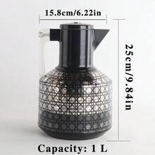 1000ml Coffee For Hot Drinks,Pink Glass Liner Carafe Hot -12Hours Water Bottle,Double Walled Thermoflask Coffee Pot For Hot Coffee Juice Tea Saudi National Day Saudi Saudi Arabia