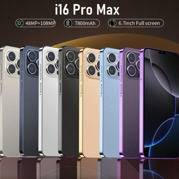 Neues grenzüberschreitendes I16ProMax-Smartphone mit 16+1TB, 7,3 Zoll Pixeln, 72+108 Pixeln und Android 13 ist auf Lager.