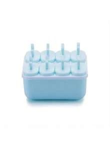 1 件 8 腔冰棍模具，DIY 冰淇淋、冰棍、冰棍制作器，随机棍棒样式 - 粉色 - 查看 11