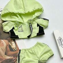 20cm Doll Outfit Hooded Sweatshirt Set, Doll Clothes Suit Without Attributes Plush Doll Changeable Outfit, Suitable For 20cm Doll Party (Clothes Only, No Doll, No Shoes) - Multicolor - View 12