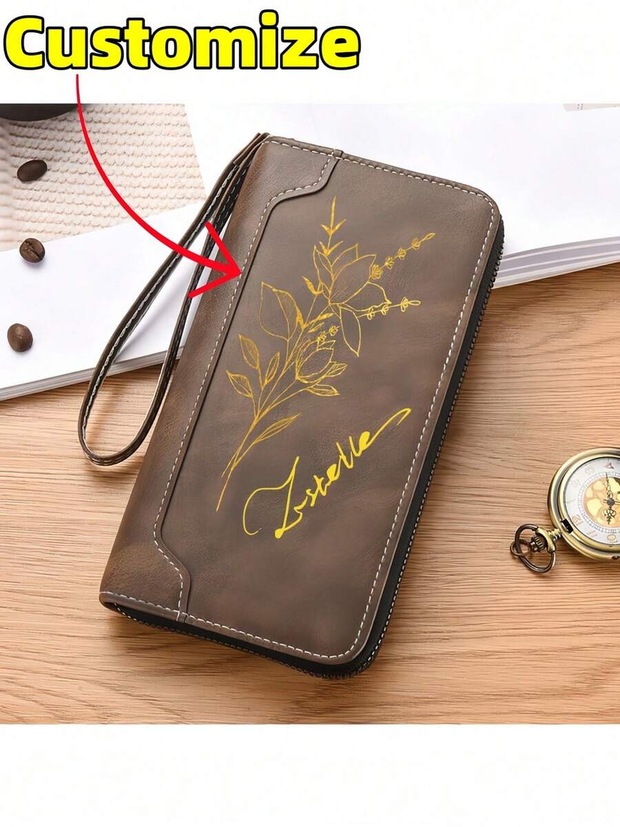 Personalized Wallet Handbag Card Holder Phone Pouch Graduation Gift Boyfriend Gift For Women Wallet Mini Wallet Purse Wallet - Multicolor - View 1