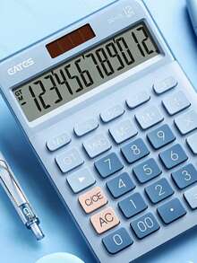 1 个高清计算器，倾斜设计，防眩光屏幕，易于查看，适合学生和专业人士，小巧耐用，非常适合家庭、办公室和学校。