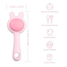 1 Packung Baby Silikon Zahnen Spielzeug, Tier Baby Zahnen Spielzeug, geeignet für 3 6 9 Monate, lindert schmerzende Babyposten, Baby Kau Spielzeug Geschenk
