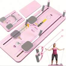 Tabla deslizante plegable multifuncional de Pilates, Set de moldeado de Pilates 5 en 1, Placa deslizante, Máquina deslizante, Rodillo de músculos abdominales, Para ejercicios de core, acondicionamiento físico, uso doméstico, gimnasio, yoga