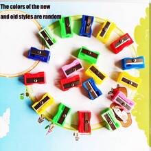Mini Single-Hole Multi-Color Pencil Sharpener, Small Pencil Sharpener, Primary School Pencil Sharpener, Manual Plastic Pencil Sharpener, Random Color, Random New/Old Style Shipment/ - Multicolor - View 9