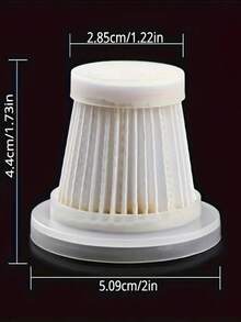 可水洗手持式吸尘器过滤器 - 5/10 可重复使用过滤器，用于无线车载吸尘器、便携式吸尘器配件、塑料材质、兼容特定型号、无需电池过滤器、真空芯、HEPA 真空过滤器、兼容 V8、可水洗和可重复使用的旋风泡沫过滤器