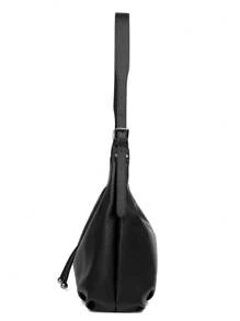 大容量PU皮革流浪汉腋下包女士秋冬单肩包2025新款手提包和钱包托特包 - 黑色 - 查看 5