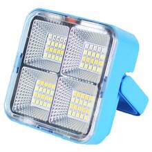 KENSUN 1PC Powerful LED Camping Lantern Outdoor Solar Light Lamp USB Rechargeable Portable Emergency Work Reflector Spotlight Projector Floodlight Construction Lighting - As Shown In the Figure - View 2