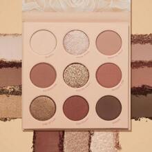 ColourPop Going Coconuts Nude Eyeshadow Palette - Cool-Toned Brown Eye Makeup Palette With 9 High-Pigment Matte And Shimmer Eyeshadow Finishes - Ultra-Velvety, Long-Wearing Formula (0.3 Oz)