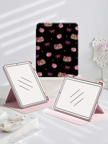 豹猫&草莓720°旋转双面印花保护壳 兼容iPad 9代10.2英寸、iPad(A16)11英寸第11代2025 亚克力防弯平板保护壳 兼容iPad Air4/5 10.9英寸、iPad Pro 11英寸、iPad 7/8/9代10.2英寸 旋转亚克力透明外壳 兼容横竖旋转 内置笔槽 防弯防摔 - 彩色 - 查看 4