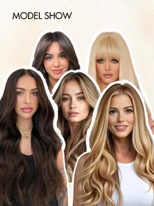 PU Hair Weft Hair Extensions Tape In Hair Extensions Real Human Hair Remy Hair Extensions Straight Seamless Hair Invisible Long Tape PU Weft Human Hair Bundles Natural Hair Extensions - Multicolor - View 13