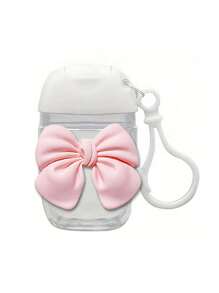 1PC/2PCS/3PCS Pink, White, Rose Red, And Transparent Empty Bottles For Hand Sanitizer Filling. Equipped With A Pink Bowknot, 30ml Portable Style, Hanging Rope Keychain, Pink Flip Cover. Reusable Portable Empty Bottles, Refillable Cosmetic Containers. Suitable For Liquid Lotions Or Creams, Essential For Travel And Dormitories. Perfect For Gifting To Mothers, Teachers, Friends, Ideal For Back-To-School, And A Great Valentine's Day Gift.