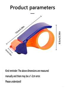 1/2 Pcs Box Tape Cutter, Plastic Carton Sealing Tool, No Electricity Needed, Versatile For Supermarkets, Homes, Offices, Shops - Express Shipping & Packaging Accessory