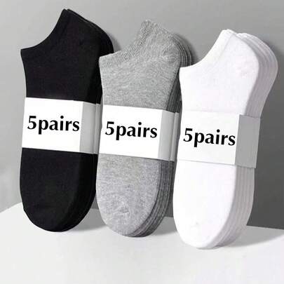 18 双男女通用袜子，运动袜，白色/黑色/灰色踝袜，隐形袜，纯色简约时尚，适合日常休闲穿着 2 件/6 件/12 件/18 件/24 件/30 件/36 件/40 件