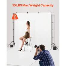 Backdrop Stand Background Stand Kit 7 X 10 Ft For Party And Photo Studio - Six Feet - View 2