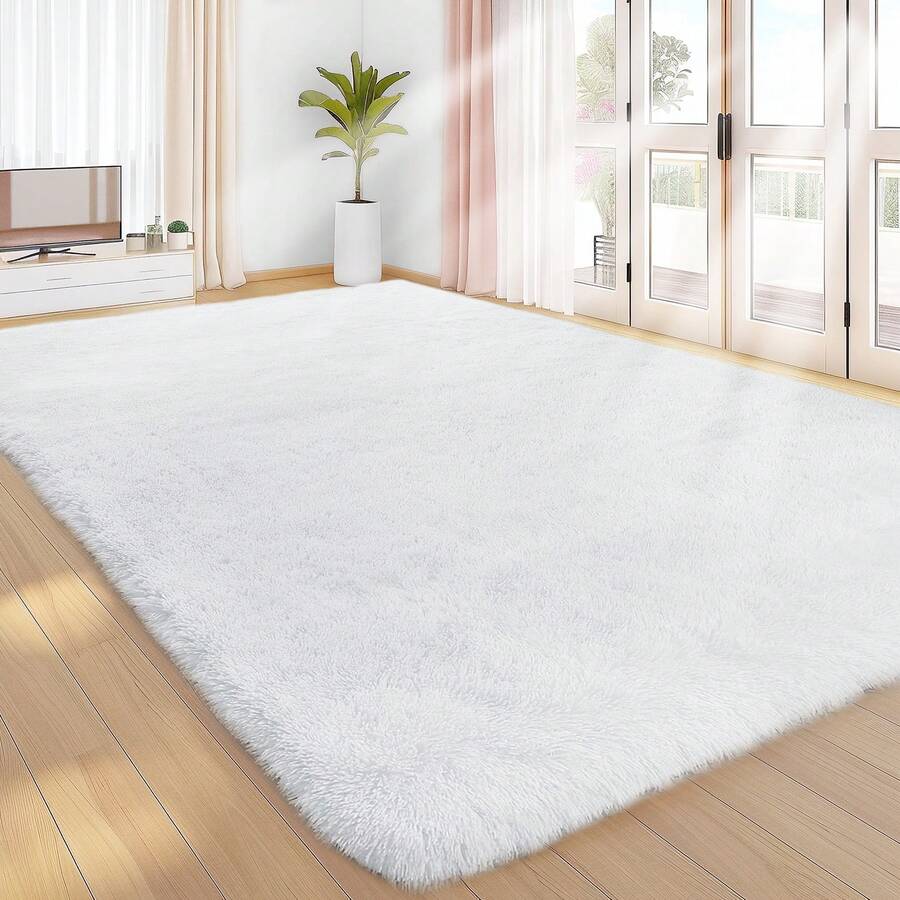 Sour Lemon Rugs Living Room 200x300cm, Grey Area Rugs For Bedroom, Washable Anti Slip Extra Large Shaggy Soft Rug Fluffy Modern Floor Carpets Mat Beside Carpet, Long Runner Rug For Hallway