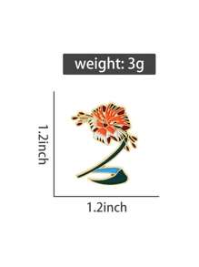1PC Fantasy Anime Tiger Lily Enamel Pins Beautiful Floral Metal Brooches Backpack Lapel Hat Badges Fashion Jewelry Gift For Friends