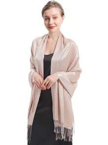 Sparkly Metallic Shawls And Wraps,Women's Glitter Pashmina Shawl Scarf Forformal Evening Party Dresses - F-黑銀色 - 查看 11