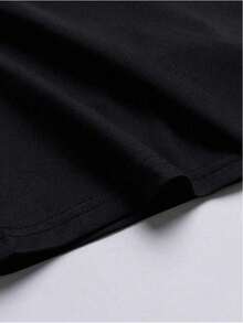 Áo thun cổ tròn tay ngắn họa tiết rừng hình học dành cho bé trai và thiếu niên - màu đen - Xem 4