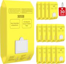 30 Pack Vacuum Cleaner Bags Replacement For Kenmore Canister Type C/Q 5055 5055 50557 50558, Type C-5 C-18,200 Series, 400 Series, 600 Series, 700 Series, 800 Series Vacuums - 薑色 - 查看 7