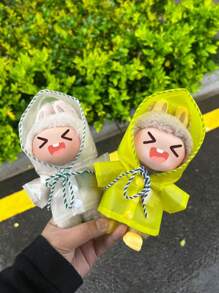 1pc Doll Raincoat For Labubu (Doll Not Included), Exquisite Doll Accessories, Suitable For Labubu Decoration, Collection, Birthday, Desktop Decoration, Halloween
