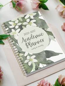 1本2025-2027学年周/月计划笔记本，2025年6月-2027年7月，5.7英寸 x 8英寸，A5月计划笔记本，带笔记功能，防水封面，个人日记，办公及学习用品 - 彩色 - 查看 4