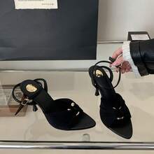 Women's Side Hollow Red Bottom Nude High Heels 2024 Autumn And Winter New Model, Pointed Toe Professional Elegant Dance Party, No Tired Feet Stiletto High Heels Single Shoes