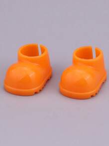 2pcs Doll Shoes, DIY Bright Shoes, Finger Shoes