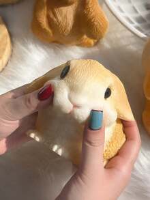 1/6个装 柔软可爱兔子挤压玩具，减压玩具，触觉玩具，办公旅行减压玩具，适合儿童、青少年和成人，逼真动物玩具，儿童礼物，儿童玩具，女孩玩具，男孩玩具，感官玩具，儿童派对礼物，课堂奖励，复活节礼物，圣诞节礼物，派对礼品袋填充物，生日派对礼物，派对游戏，趣味礼物 - 彩色 - 查看 6