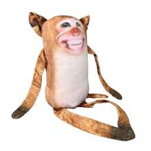 1 Peça Travesseiro Estampado com Macaco Brinquedo de Pelúcia Série de Halloween Fantoche Ímã de Adsorção Pingente Boneca Atacado em Estoque