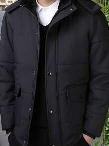 New Thickened Long Style Boyfriend Style Men's Winter Jacket, Warm Coat