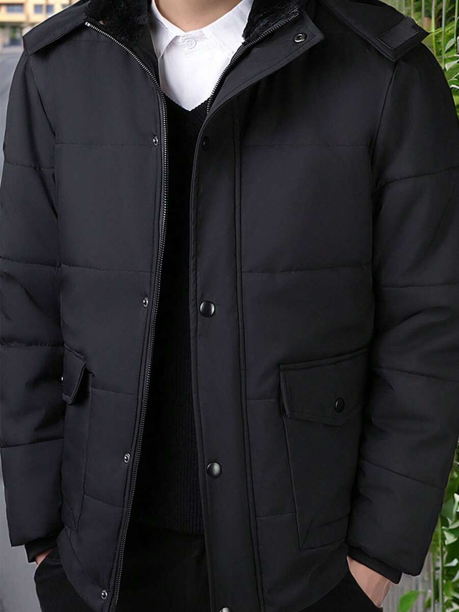 New Thickened Long Style Boyfriend Style Men's Winter Jacket, Warm Coat