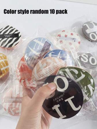 10pcs/Pack Soft Non-Absorbing Makeup Sponge Blenders, High Density Sponge Soft & Bouncy For Flawless Base Makeup, Suitable For Wet & Dry Use, Convenient For Travel