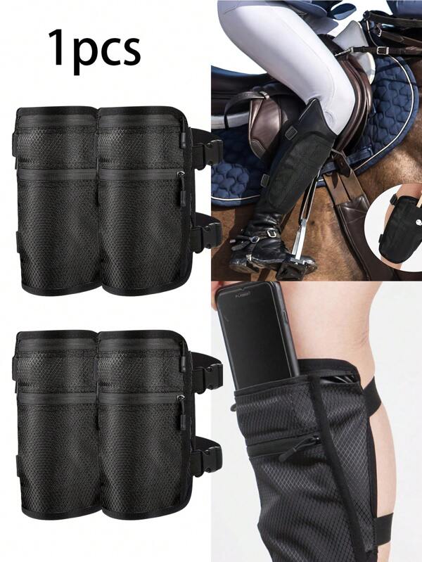 1pc Outdoor Sports Shockproof Cell Phone Leg Bag, Men And Women Running Fitness Non-Slip Leg Bag, Waterproof Multi-Function Sports Cell Phone Bag, Multi-Function Leg Bag, Adjustable Size Sports Bag, Fashion Sports Accessories, With Zipper, Anti-Lost Design, Suitable For Running, Cycling, Climbing, Hiking, Campus Running, Daily, Birthday Gift, Valentine'S Day Gift, Great Gift For Teachers