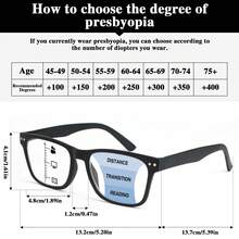 2pcs/Set Multifocal Reading Glasses, Progressive Bifocal Lenses, Classic Black & Leopard Print Style, Ultralight Flexible Frame With Matte Finish, Non-Slip & Comfortable For Business Or Casual Wear, Unisex - Black + Panther - View 4