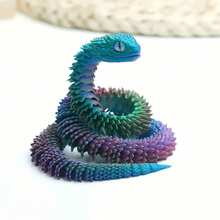 3D Printed Crystal Python Egg Rotating Transparent Snake Egg Desk Decor