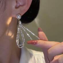 1 Peça Brincos Fashionistas com Formato de Gota de Água Cúbica, Adequados para Uso Diário de Mulheres