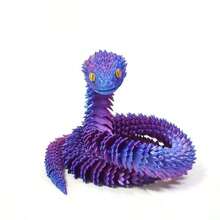 3D Printed Crystal Python Egg Rotating Transparent Snake Egg Desk Decor