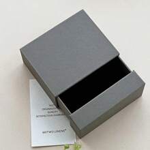 1pc Customized Engraved Jewelry Gift Box - Multiple Colors Available (Black, Brown, Green, Beige), Premium Fabric Lining, Metal Clasp Design, Suitable For Earrings, Rings, Necklaces And Nail Art - Classic Rectangular Style, Personalized Jewelry Box